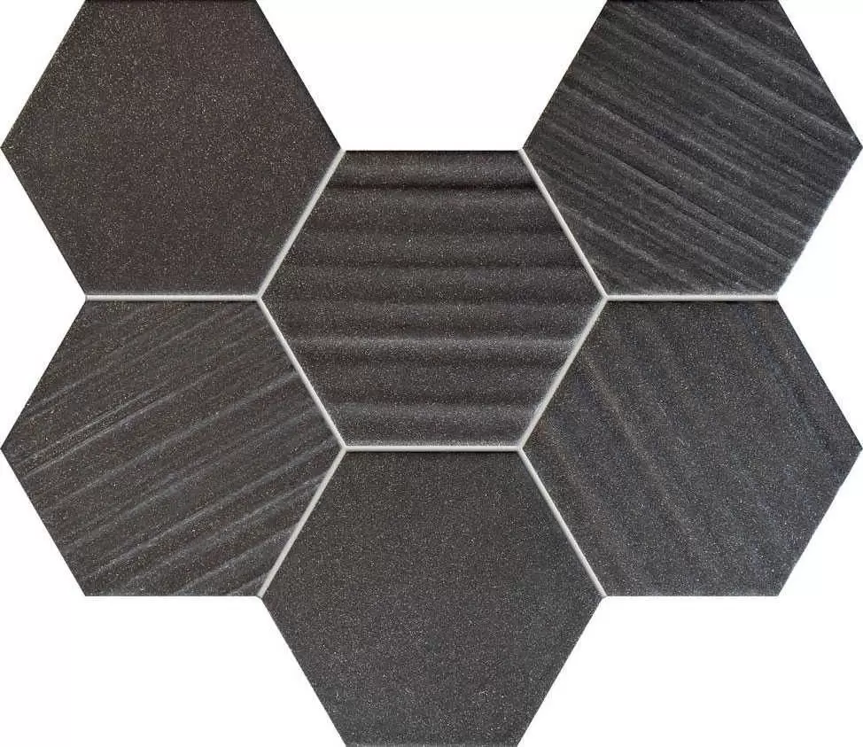 Мозаика Tubadzin Horizon Ms- hex black