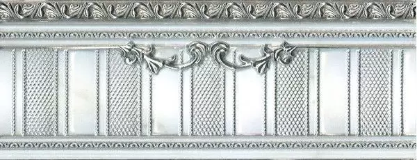 Бордюр настенный El Molino Excelsior Plata-Blanco Zocalo