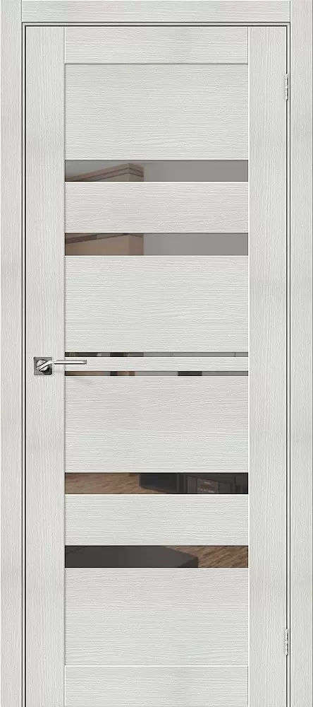 Дверь экошпон "Порта-30" Bianco Veralinga Mirox Grey
