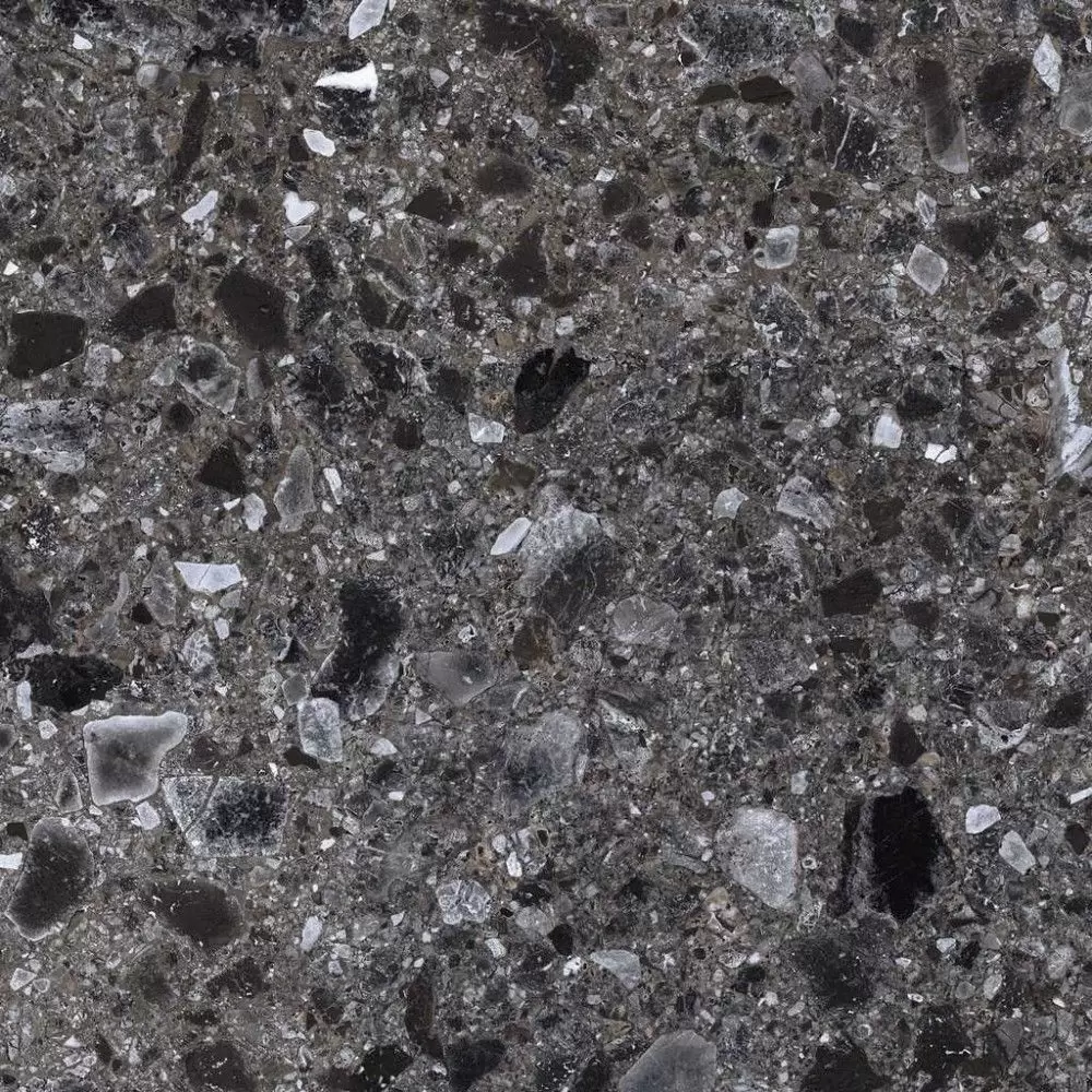 Керамогранит Kerranova Terrazzo Dark Grey Темно-серый Matt 60