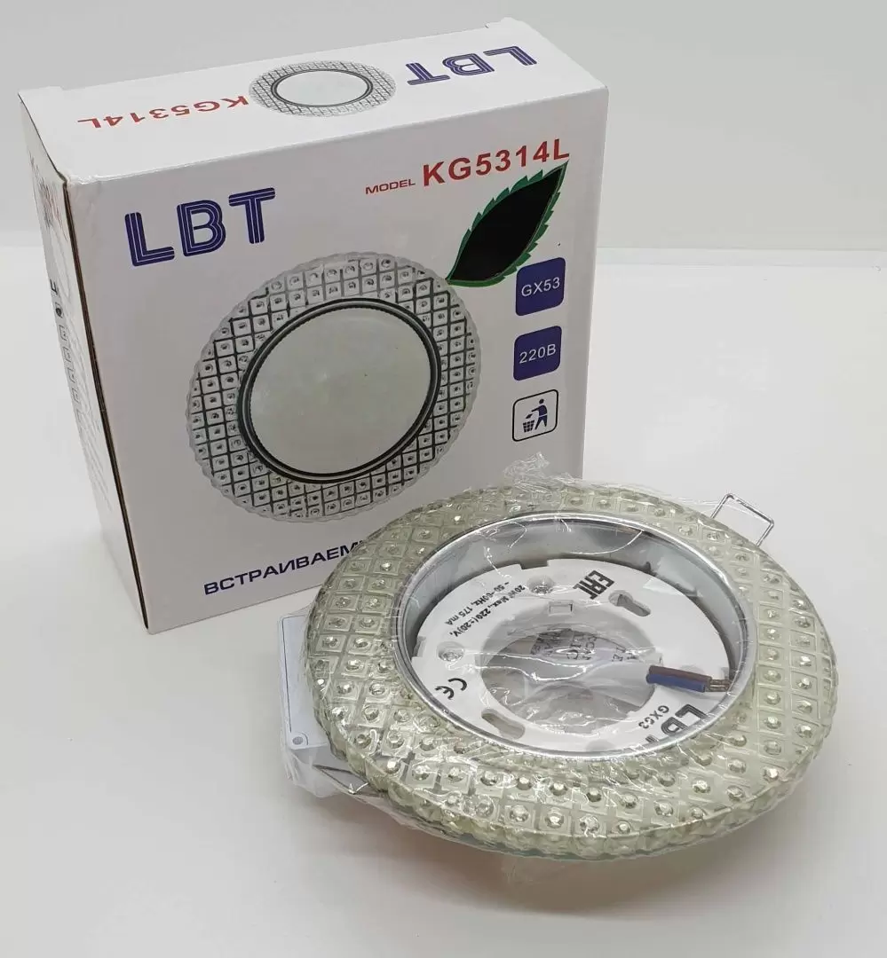 Светильник LBT встраиваемый KG5314L серебро