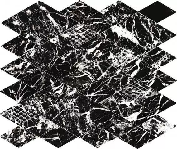 Мозаика Piemme Majestic Net glam black lev 31x35
