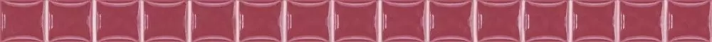 Бордюр настенный Ceramica Classic Ampir Stripes бусинка бордовый 1,3х20