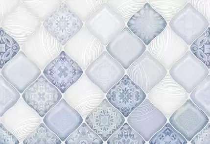 Плитка настенная Alma Ceramica Morela Голубая Пэчворк 2