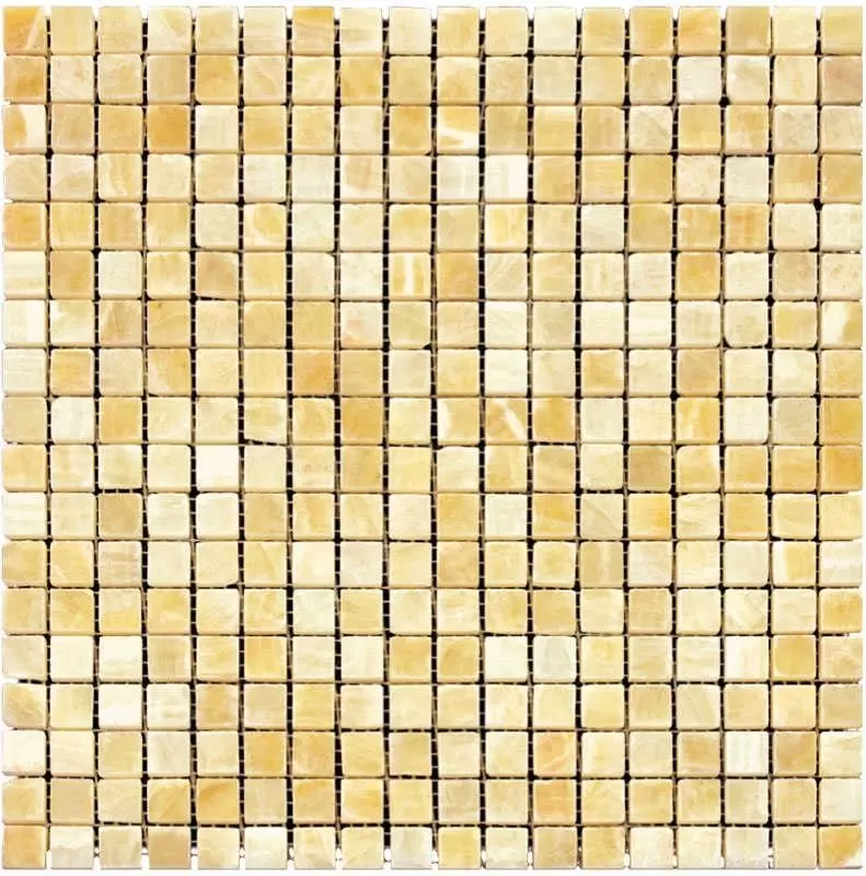Мозаика Natural Mosaic Adriatica M073-15P M073-FP Onyx Yellow