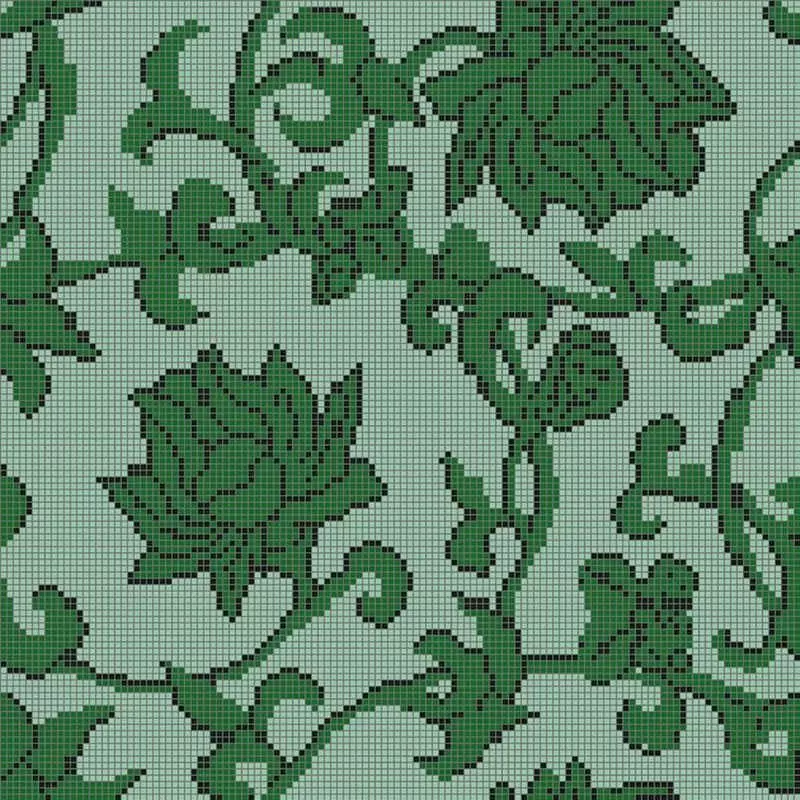 Мозаика Alma Панно 15 MZ-04 Green