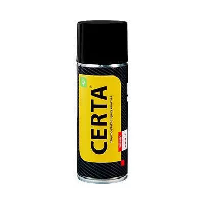 Эмаль термостойкая Certa черная 520 мл