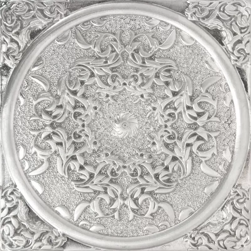 Декор напольный Absolut Keramika Steel 1458 Plox Floresta Satined Black Silver
