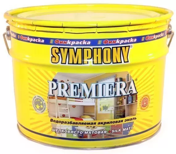 Эмаль Symphony Premiera эффект пластика полуглянцевый база С 0,9 л