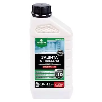 Антисептик для минеральных поверхностей (Защите от плесени) Prosept Fungi Stop 1:10 концентрат (018-1) 1 л
