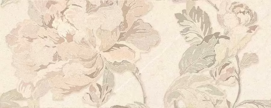 Плитка настенная Golden Tile Пиона Dec. Бежевый 1