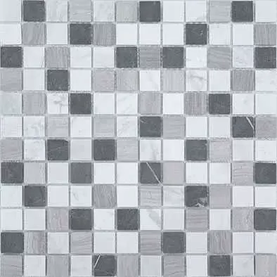 Мозаика Caramelle Mosaic Pietrine Pietra Mix 4 MAT 23x23 4 мм