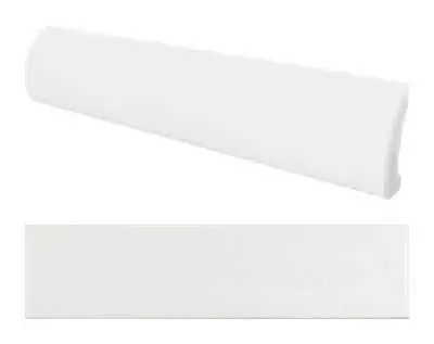 Бордюр настенный Equipe Cottage Pencil Bullnose White Matt 3X15