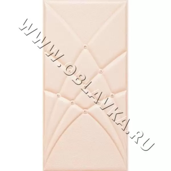 3D стеновая панель Чикаго; Цвет: Polo white, Размер, мм: 300х600