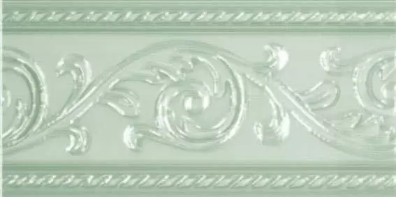 Бордюр настенный Carmen Caprichosa Cenefa Yara Verde Pastel 7.5x15