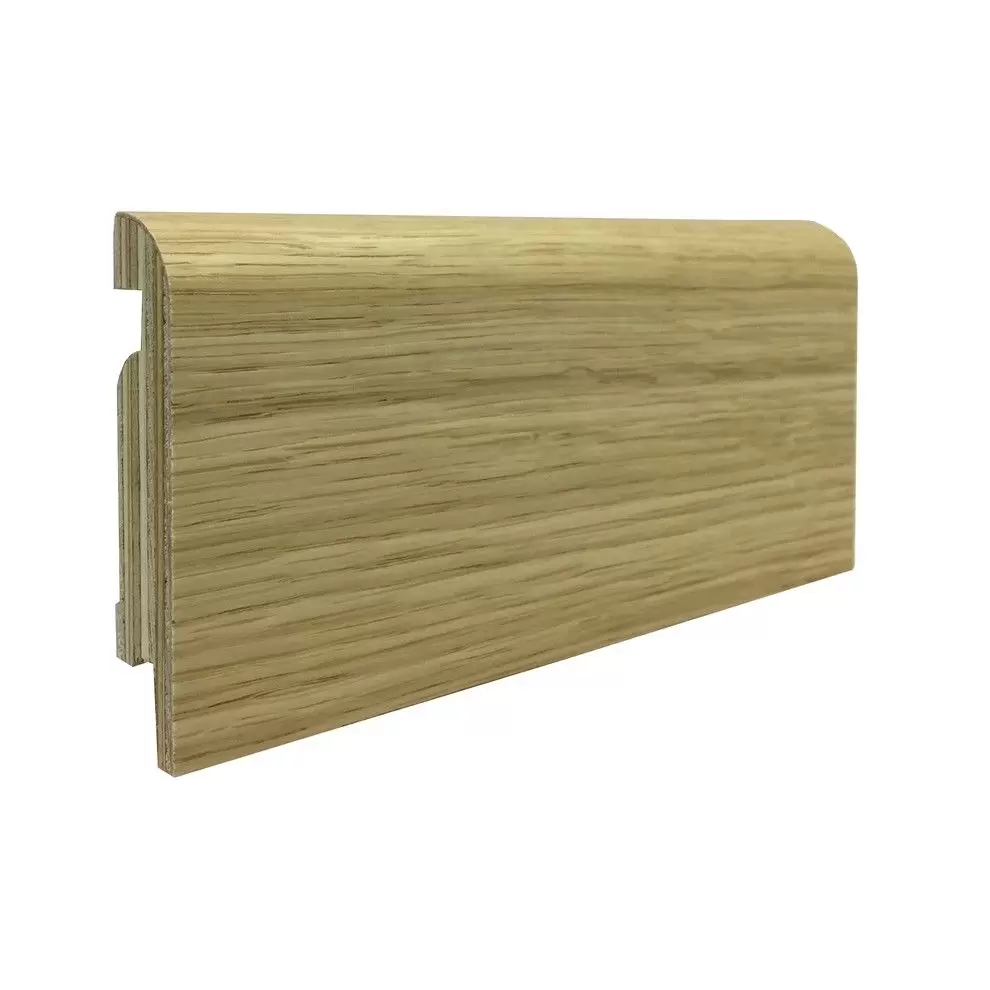 Плинтус шпонированный Finitura Decor 83x19x2400 мм Дуб без покрытия