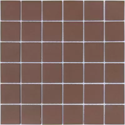 Мозаика LeeDo - LUniverso Nana bruna 30,5x30,5x0,6 см (чип 48x48x6 мм) из керамогранита неглазурованная с прокрасом в массе (Nana bruna 48x48x6)