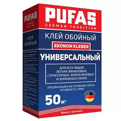 Клей для обоев Pufas универсальный Ekonom Kleber GT (50 м2) 325 г