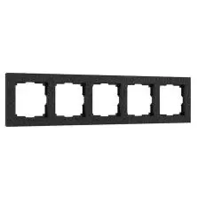 Рамка Werkel на 5 постов Hammer (черный) W0052408