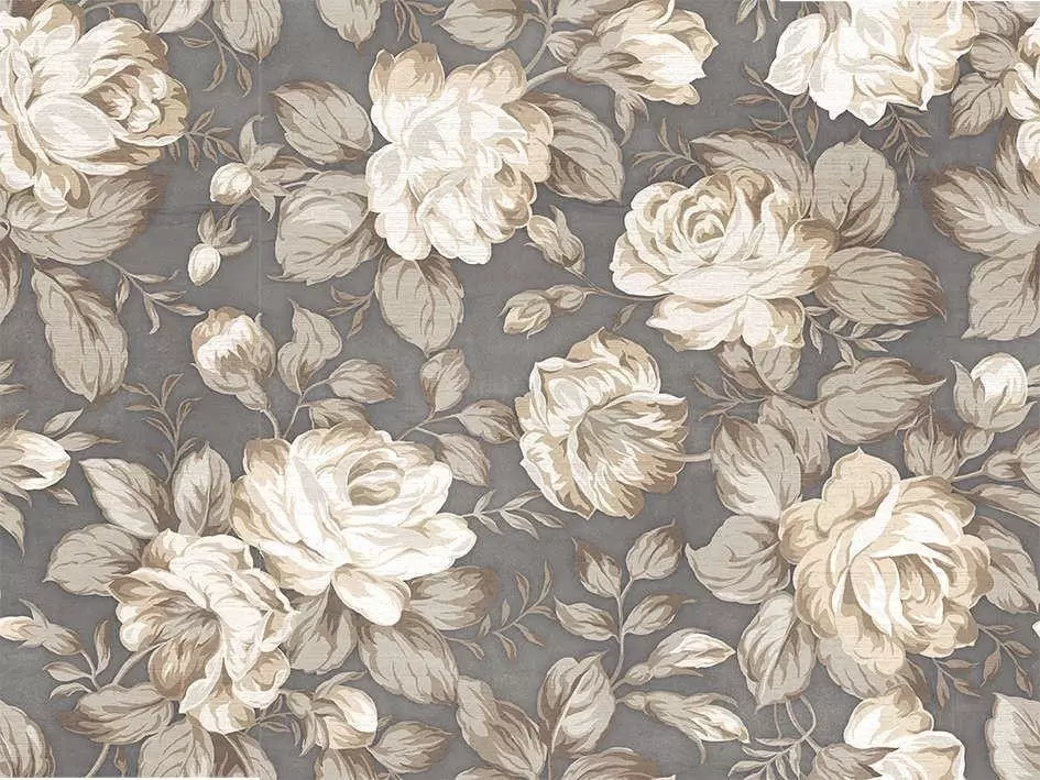 Панно настенное LB-Ceramics Fiori Grigio Цветы из 4шт 60х80