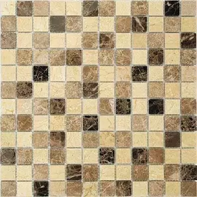 Мозаика Caramelle Mosaic Pietrine Pietra Mix 1 POL 23x23 4 мм