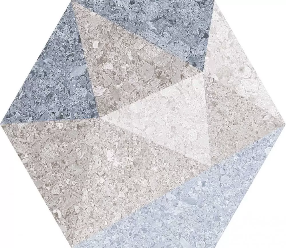 Керамогранит Codicer Kaleidos Blue Hex 22x25