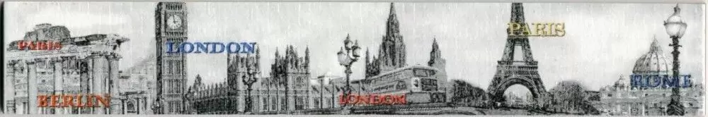 Бордюр настенный PiezaROSA Сириус Cen. Город