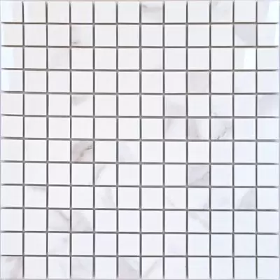Мозаика LeeDo - Marble Porcelain Calacatta POL 29,8x29,8 см (чип 23х23х10 мм), полированный керамогранит (Calacatta POL мозаика 23x23)
