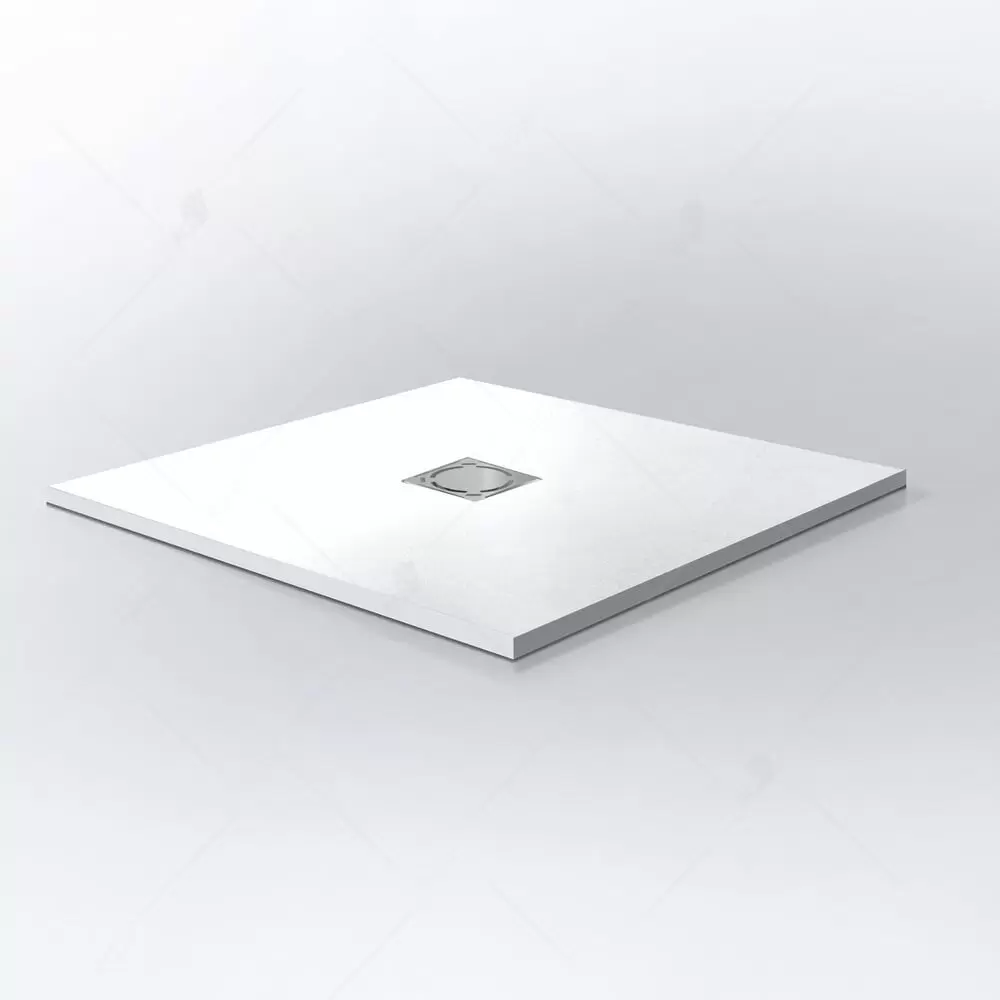 Душевой поддон квадратный RGW ST-W нержавеющая крышка сифона серия Stone Tray