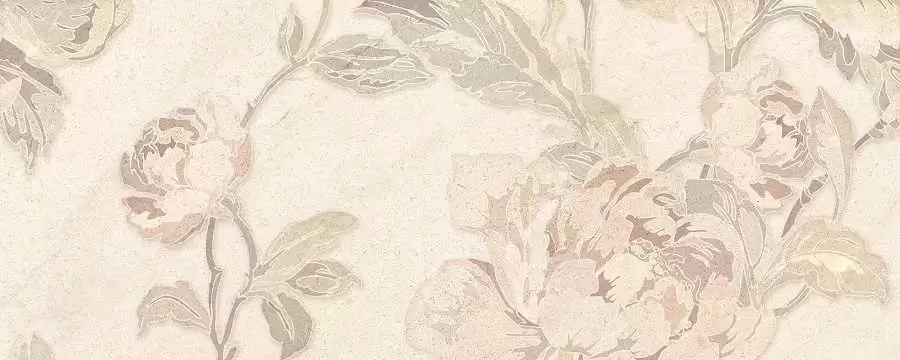 Плитка настенная Golden Tile Пиона Dec. Бежевый 2