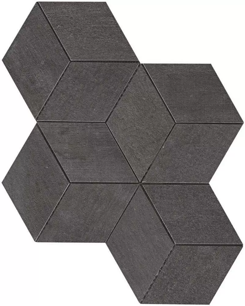 Мозаика Atlas Concorde Italy Mark Graphite Mosaico Esagono