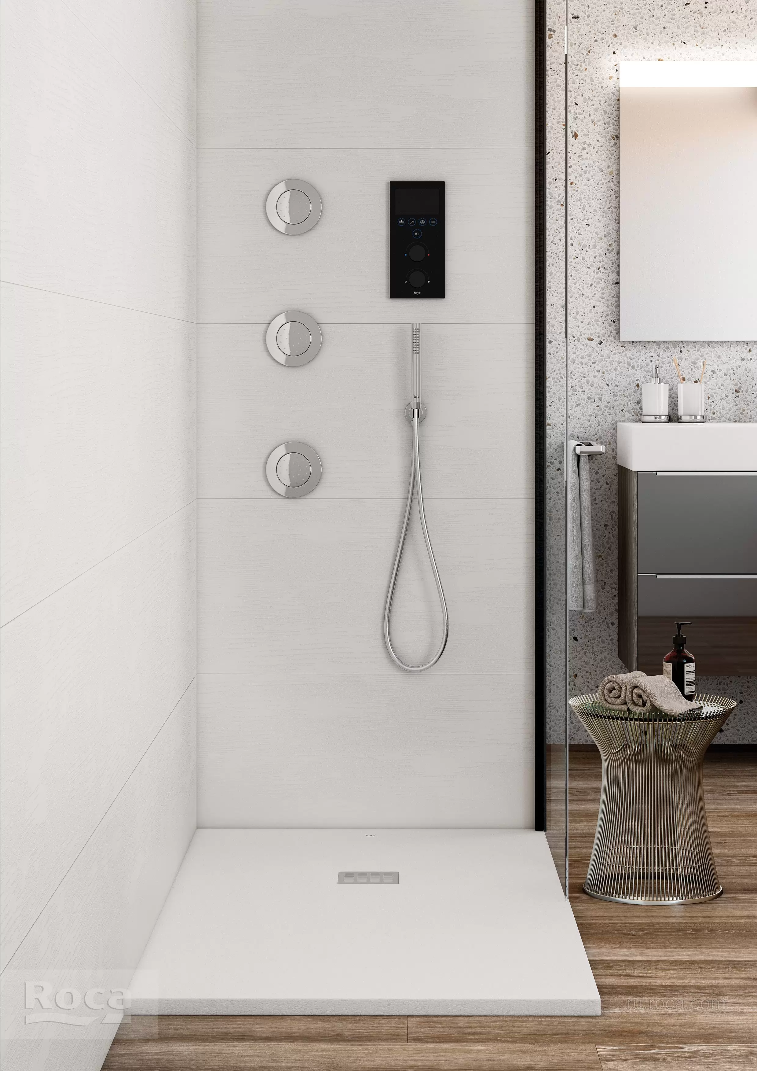 Смеситель Roca Smart Shower для душа скрытого монтажа 5A104AC00 от Глобал  Плитка в Москве: купить на маркетплейсе Владимирский Тракт (Москва)