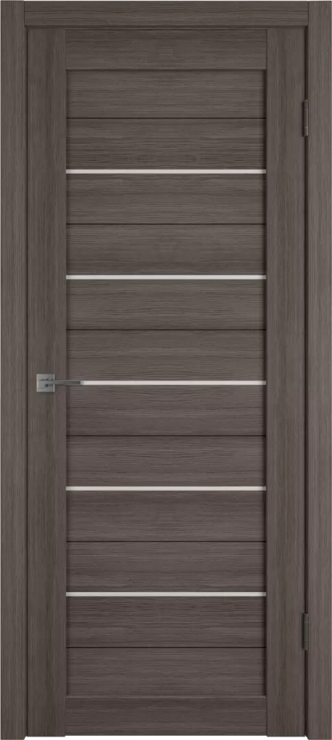 Дверь экошпон "Atum 5" Grey, стекло