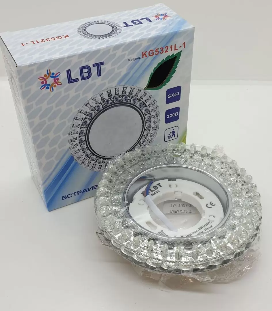 Светильник LBT встраиваемый KG5321L-1 прозрачный