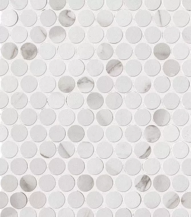 Мозаика FAP Ceramiche Roma Diamond Statuario Round Gres Mos.
