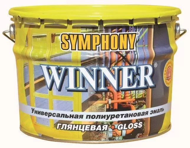Эмаль универсальная Symphony Winner полиуретановая глянцевый база С 2,7 л