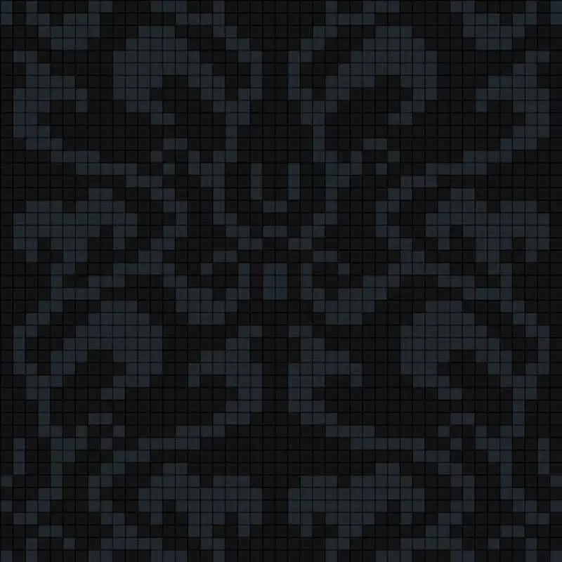 Мозаика Alma Панно 20 D-03 Black B