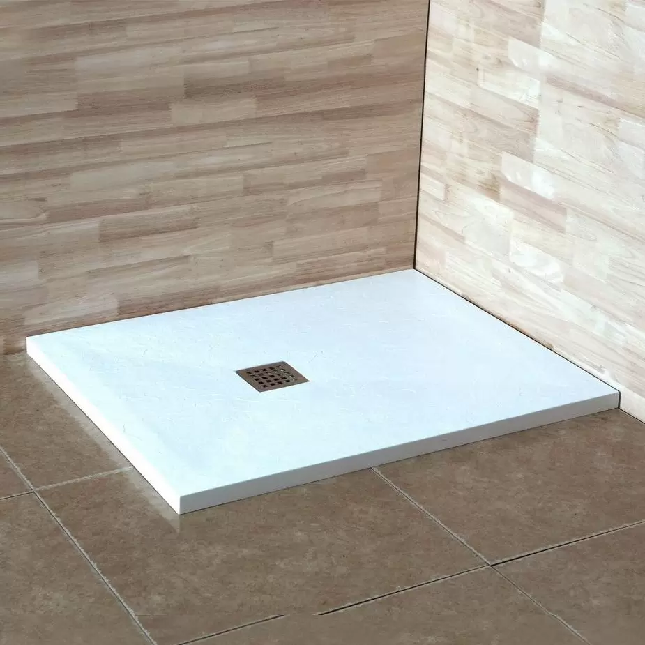 Душевой поддон прямоугольный RGW ST-W нержавеющая крышка сифона серия Stone Tray