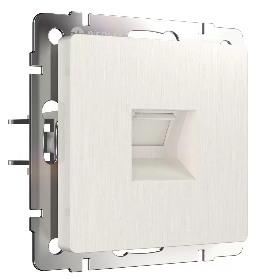 Розетка Ethernet Werkel RJ-45 перламутровый рифленый W1181013