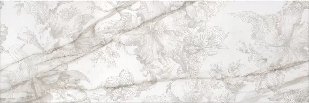 Керамическая плитка MLD/A110/14001R Прадо цветы обрезной. Декор (40x120)