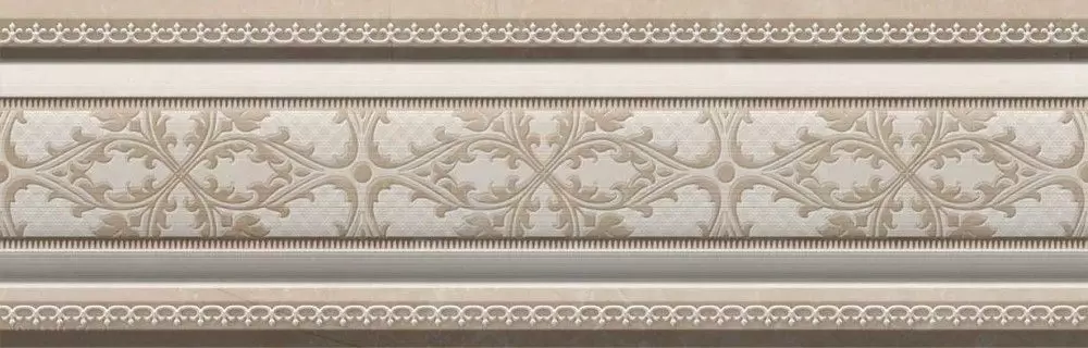 Бордюр настенный Navarti Reness Cenefa Pat Crema 8x25