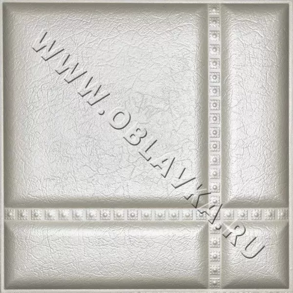 3D стеновая панель Сантьяго; Цвет: Polo silk, Размер, мм: 400х400