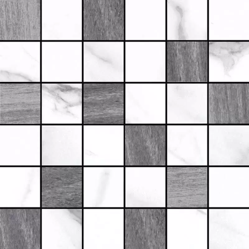 Мозаика Cerdomus Extremewhite St Fl Msc. 48 Mix Grey 30x30