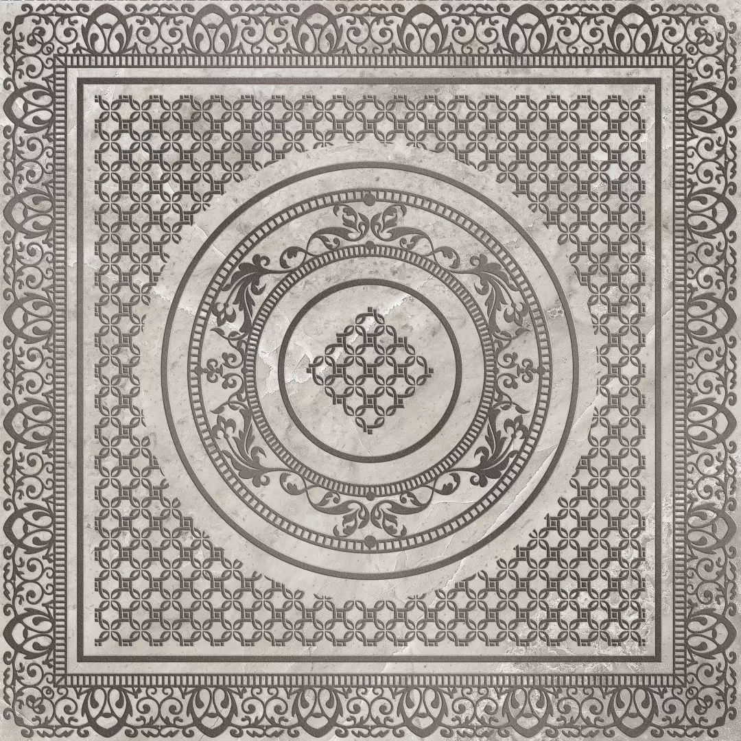 Керамическая плитка VERMONT Deco Regio plata Напольный декор 49,1x49,1