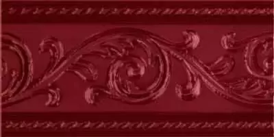 Бордюр настенный Carmen Caprichosa Cenefa Yara Burdeos 7.5x15