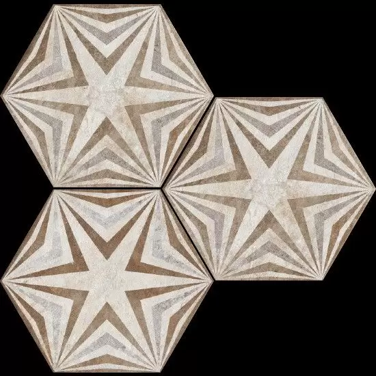 Керамогранит Fioranese Heritage Exagona Deco Texture 3 Nat