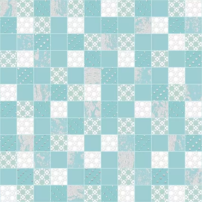 Мозаика AltaCera Rainfall Mosaic Aquamarine