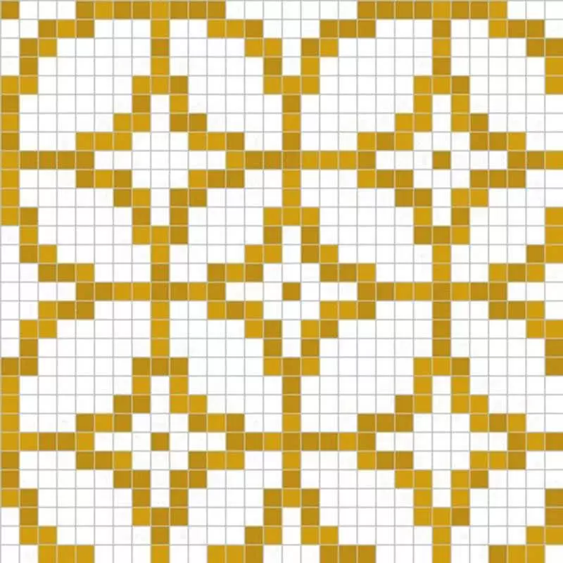 Мозаика Alma Панно 20 D-05 GM YellowampWhite A