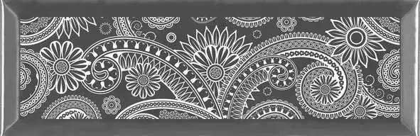Декор настенный Absolut Keramika Monocolor 75x150 Biselado Decor Silver