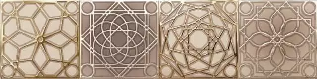 Декор настенный Halcon Arles Crema Decor